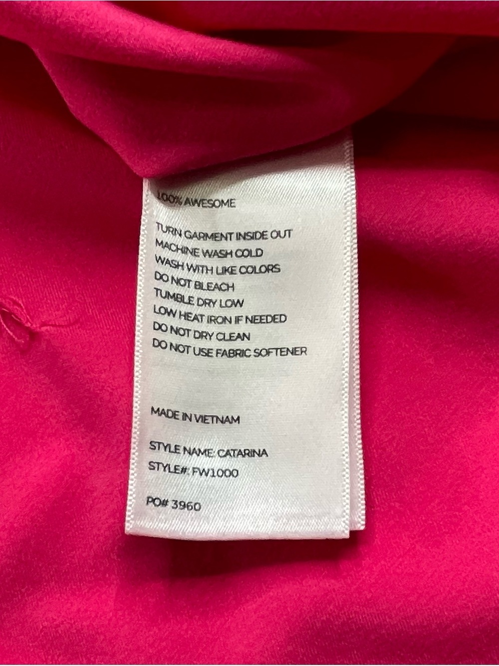 Figs Women's V-Neck Scrubs Top in Hot Pink~ Size L ~ Medical Staff - Picture 3 of 7